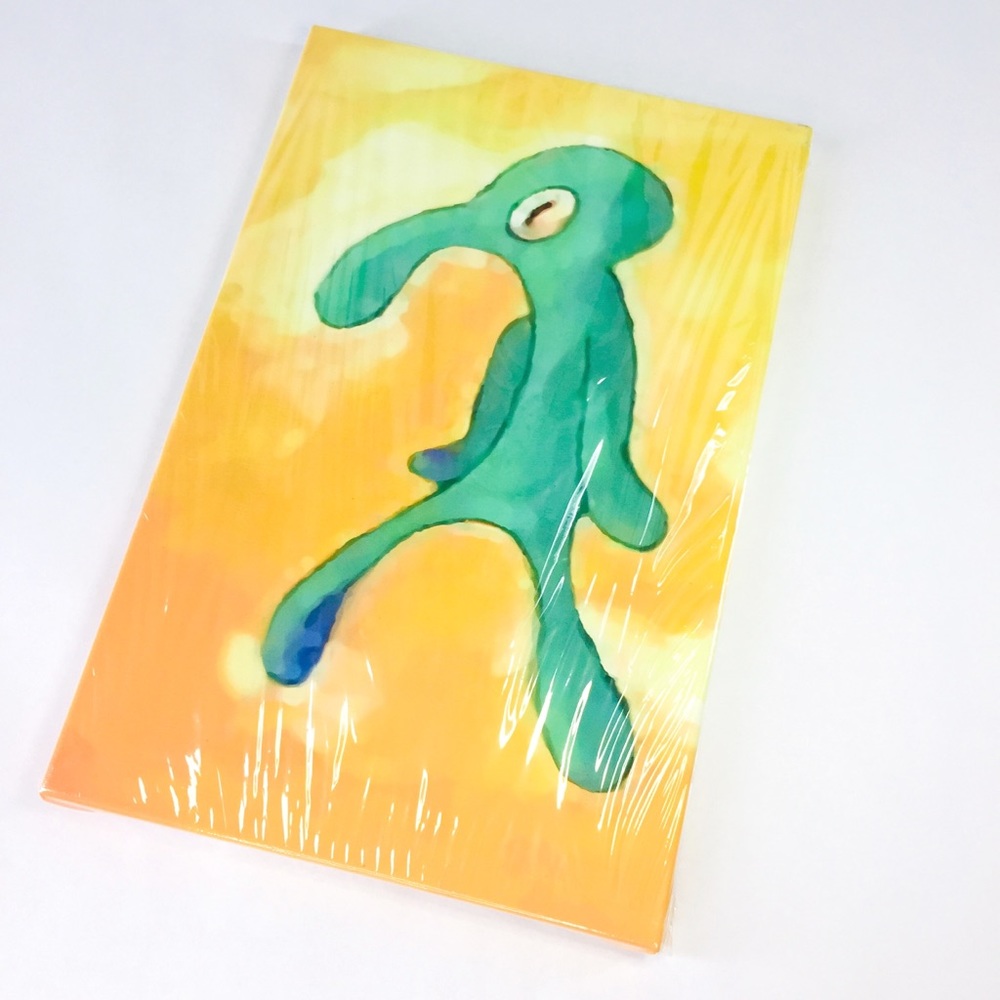 Spongebob Squidward Inspired Canvas Print